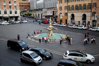 View of Piazza Barberini from our rental